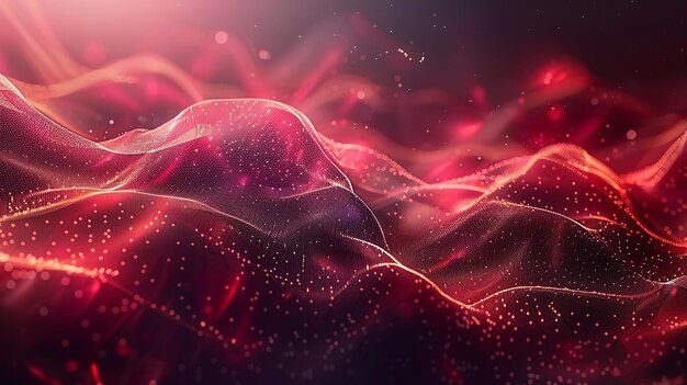 Wavy Sparkling Liquid Modern Background