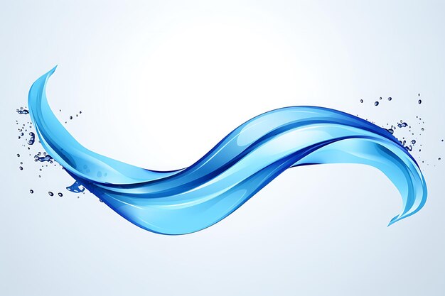 사진 파란색 배경에 고립된 파란색 스플래시 클립 아트 (wavy splash clip art)