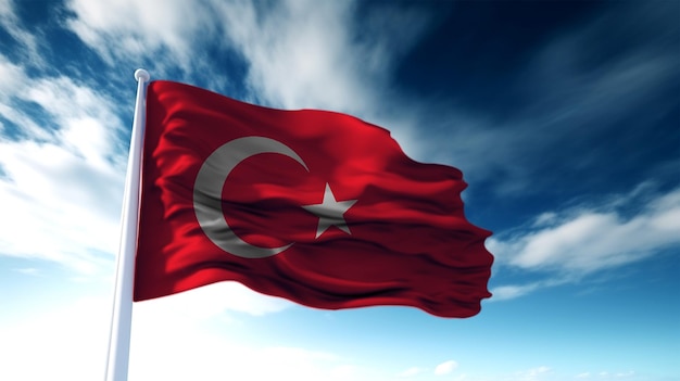 Wawe Turkey Flag Red Turkey Flag