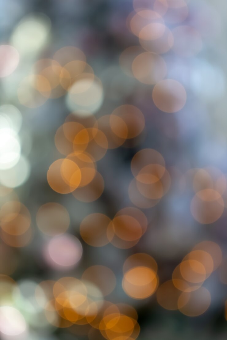 Foto wazig kerstverlichting achtergrond. abstracte lichte bokeh.