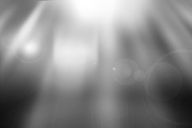 Wazig lichtgrijze gradiënt bokeh abstracte achtergrond