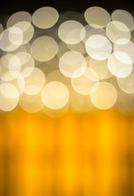 Foto wazig lights met bokeh effect gouden achtergrond