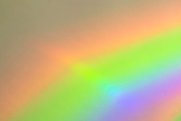 Wazig regenboog lichtbreking textuur overlay-effect voor foto's en mockups.