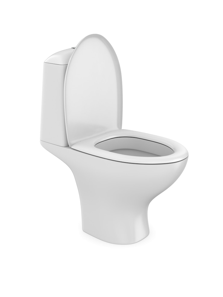 Foto wc-pot. afgelegen, 3d-rendering