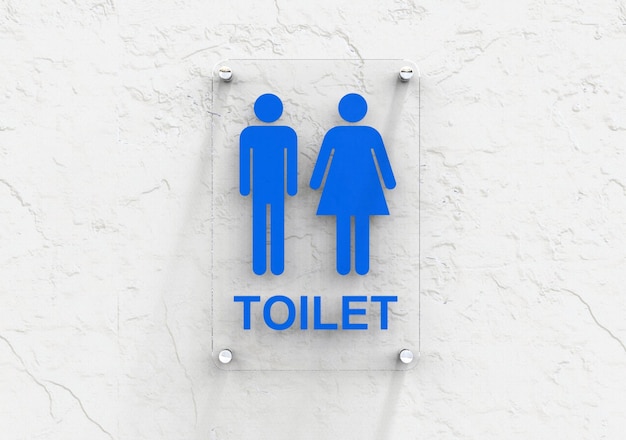 WC TOILET SIGN