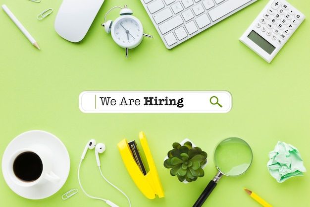 We are hiring collage concept