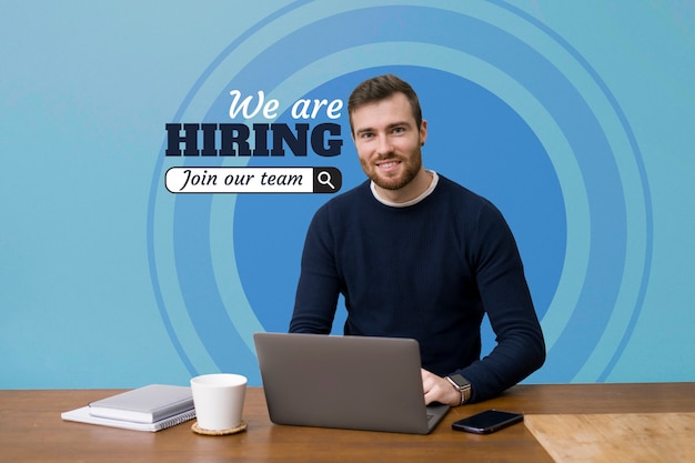 we are hiring collage design