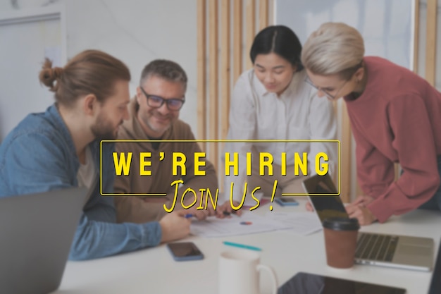 we are hiring digital collage