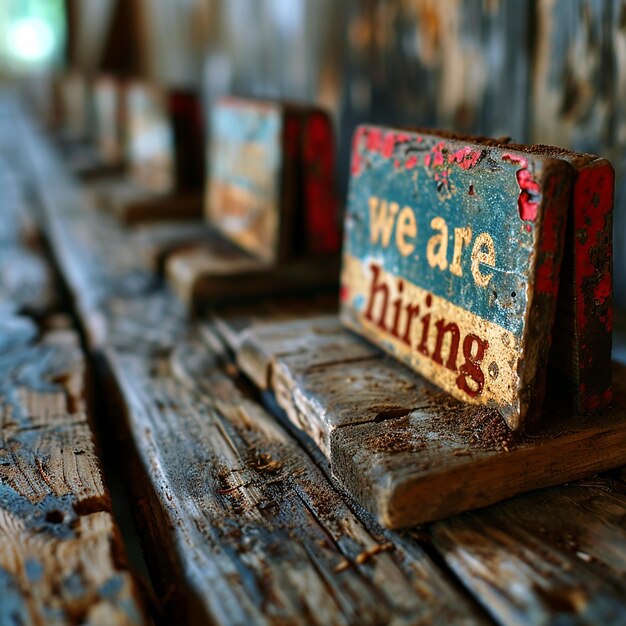 we are hiring in Old Vintage Sign