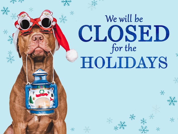 We will be closed for the Holidays