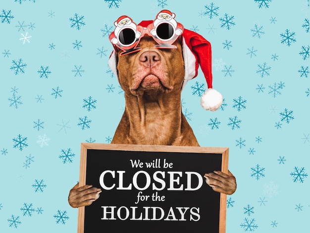 We will be closed for the Holidays