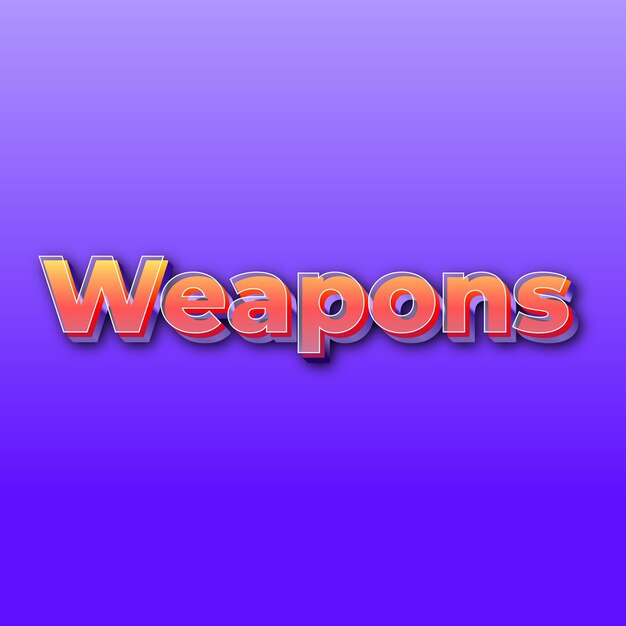 WeaponsText effect JPG gradient purple background card photo