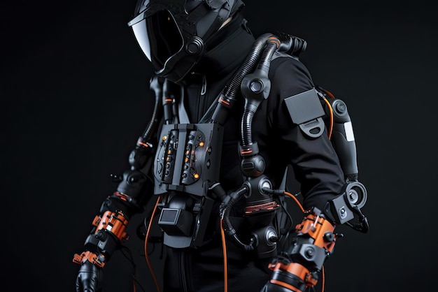 Wearable robotic exoskeleton suit Wearable robotic devices power armor powered armor