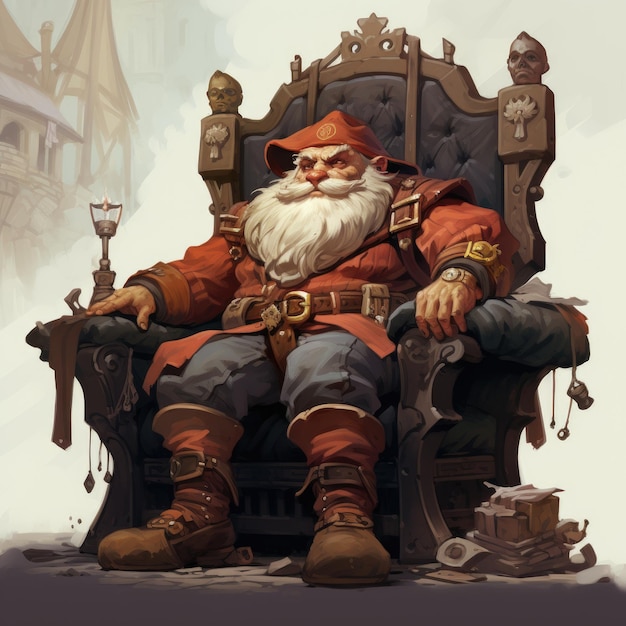 The Weary Elegance of the Gnome City Lord A Tale of Dignity amid Fatigue