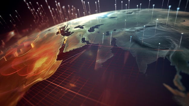 Weather forecast background climate change concept