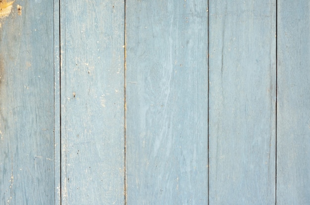 Weathered blue painted wooden boards wall background