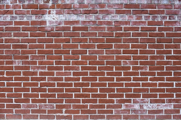 Weathered stained old brick wall background, pattern texture