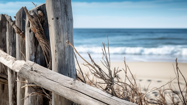 Photo weathered wood and coastal charm