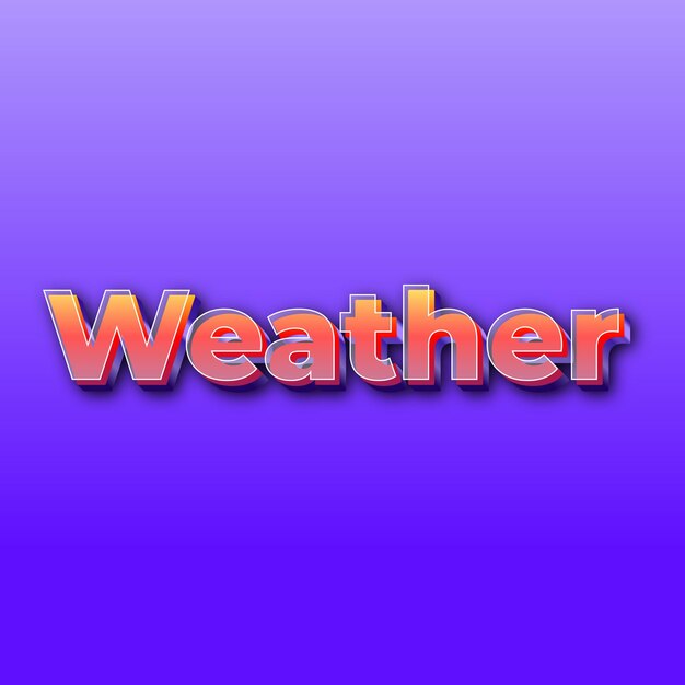 WeatherText 효과 JPG 그라데이션 보라색 배경 카드 사진