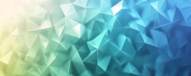 Foto web achtergrond met kleine blauwe driehoeken