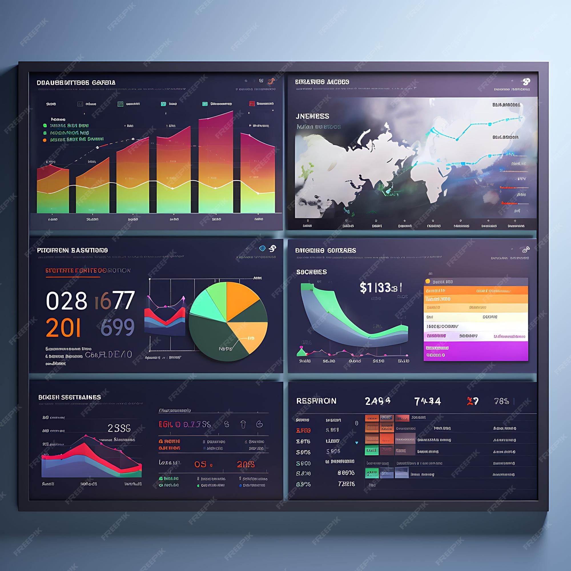 Premium AI Image  Dashboard Analytics Data Analytics Dashboard