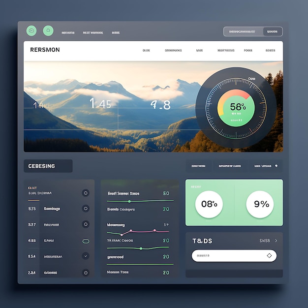 Foto web dashboard crm customer relationship management dashboard tabbed layout concept idea design art