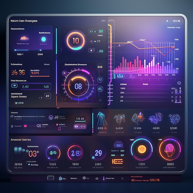 Web Dashboard Iot Internet of Things Device Monitoring Device Connectivity Concept Idea Design Art