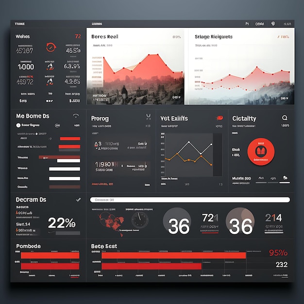 Foto dashboard web sales sales performance dashboard widget based layout bold a concept idea design art