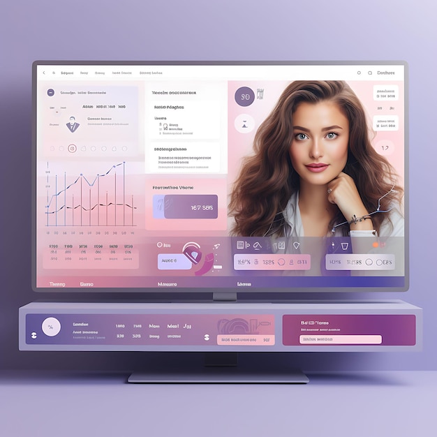 Web dashboard social media influencer analytics dashboard tile based layou concept idea design art