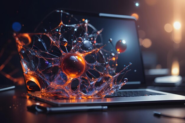Premium AI Image | Web Development Abstract Tech Wallpaper and Tech ...