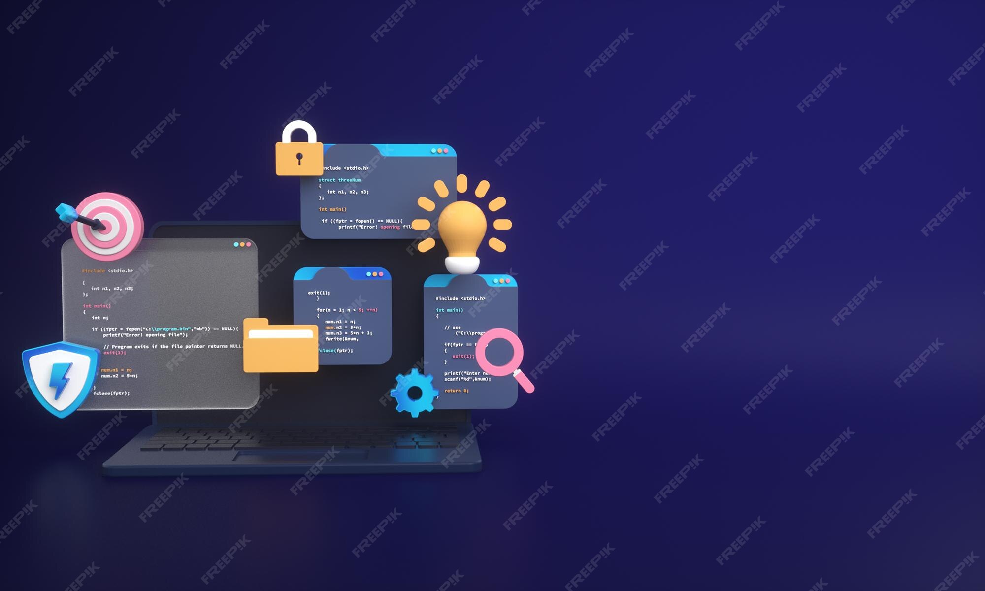 Premium Photo | Web development programming code or app development and ...