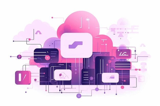 web hosting loud computing storage database network connection hosting servers computer cloud