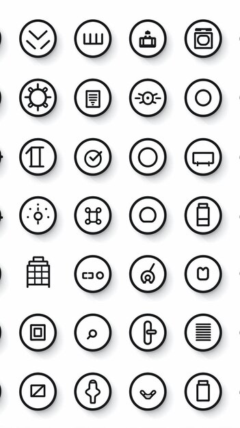 Photo web icon set c