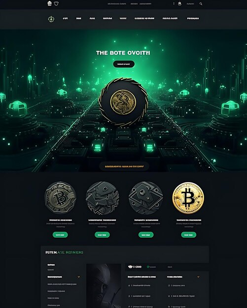 Foto web layout bitcoin marketplace con beni e servizi in vendita web il concetto di figma banner poster