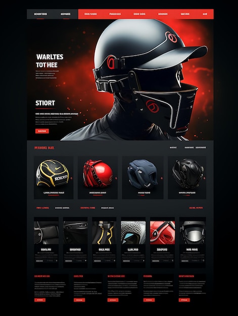 Web Layout van Cricket Gear Cricket Bats Cricket Balls Cricket Accessories Concept Idea Creatief