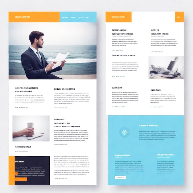 Web newsletter template design