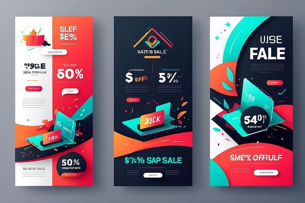 web sale banner set