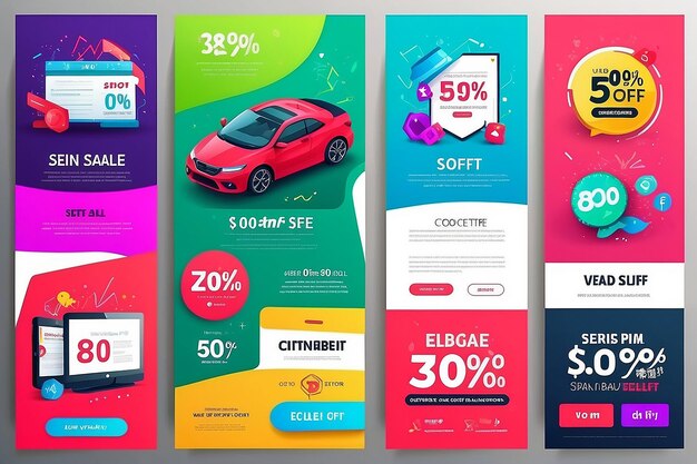 web sale banner set