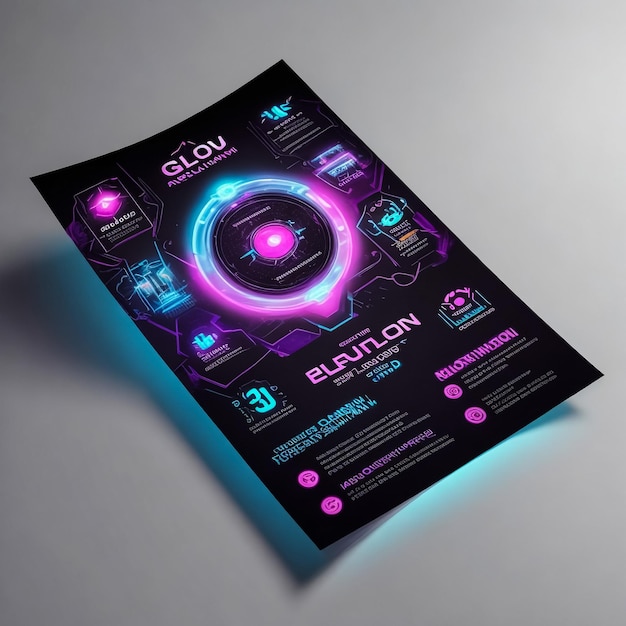 Web site template design Disco background