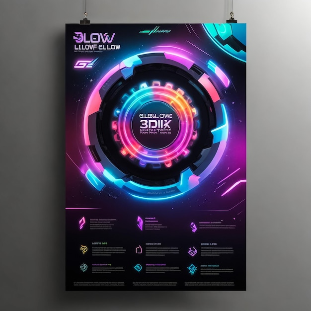 Web site template design Disco background