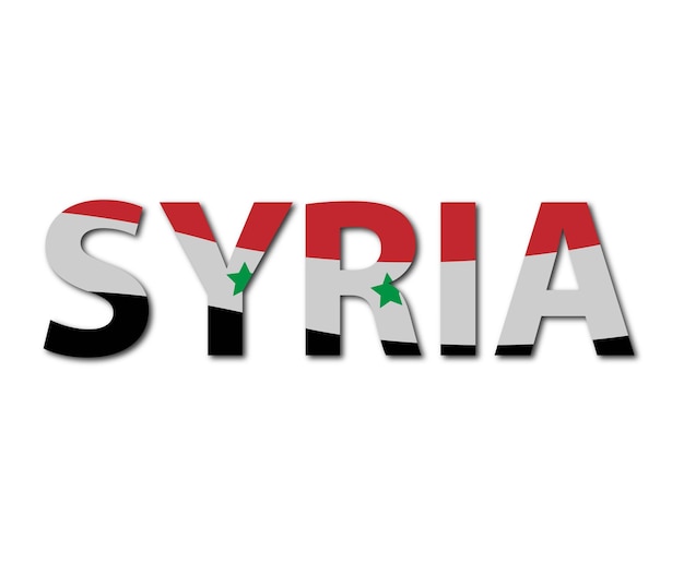 Web Syrië vlag Syrië vector vlag