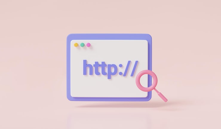 Photo 網頁窗口與http連結全球網頁超文本傳輸協議http數據網頁網頁覽器網頁模板軟件協議開發者概念 3d染插圖