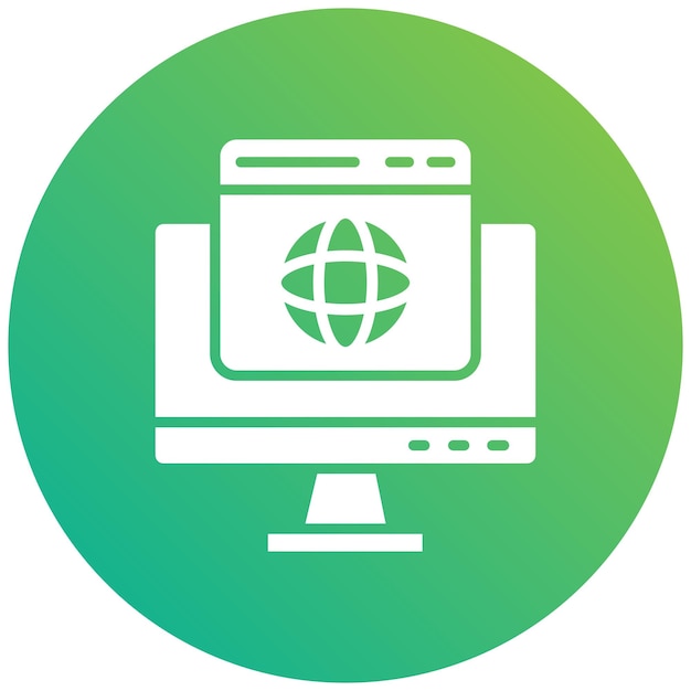 Webbrowser Vector Icon Design Illustratie