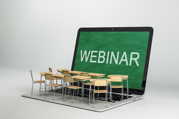 Webinar en online onderwijsconcept