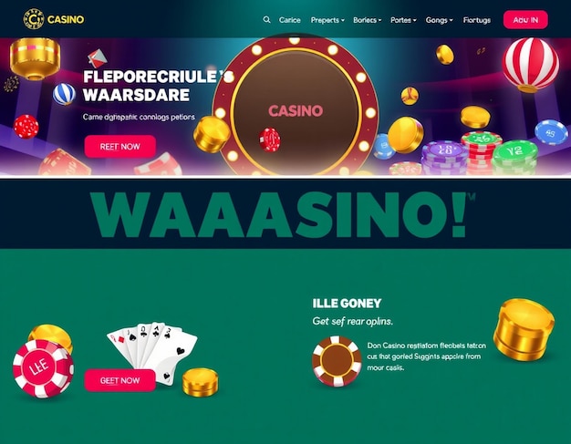 website banner design online casino gambling