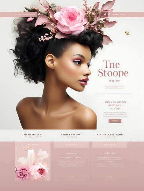 Website of a Beauty Salon Highlighting an Elegant Web De Website Layout Concept Insane Ideas