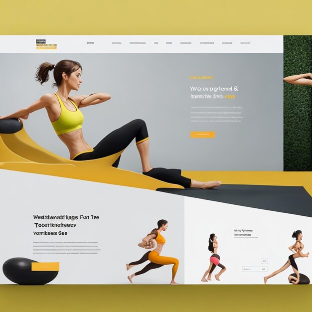 A website for the company that is for the website yoga exercises