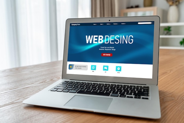 Программное обеспечение для дизайна веб-сайтов предоставляет модный шаблон для розничного онлайн-бизнеса и электронной коммерции.