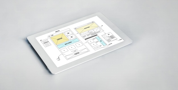 Foto il software di progettazione di siti web fornisce modelli alla moda per attività di vendita al dettaglio online ed e-commerce