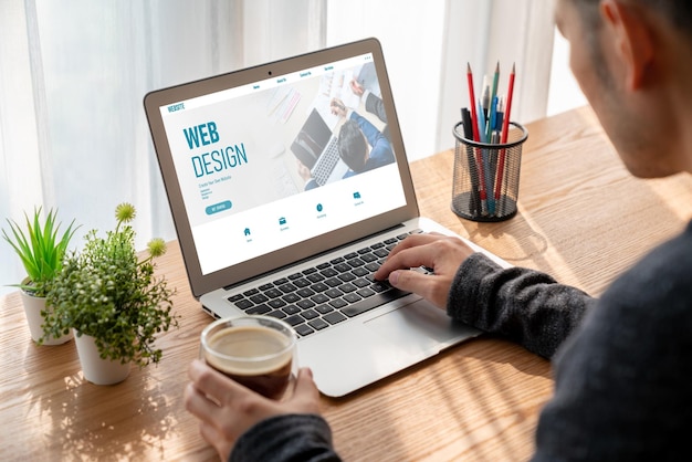 Website design software provide modish template for online retail business and ecommerce